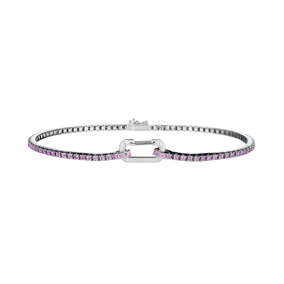 Paris Sapphire & 18kt White-Gold Anklet