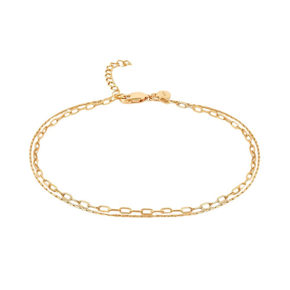 Duo Chain Anklet in Gold Duo Chain Anklet in Gold