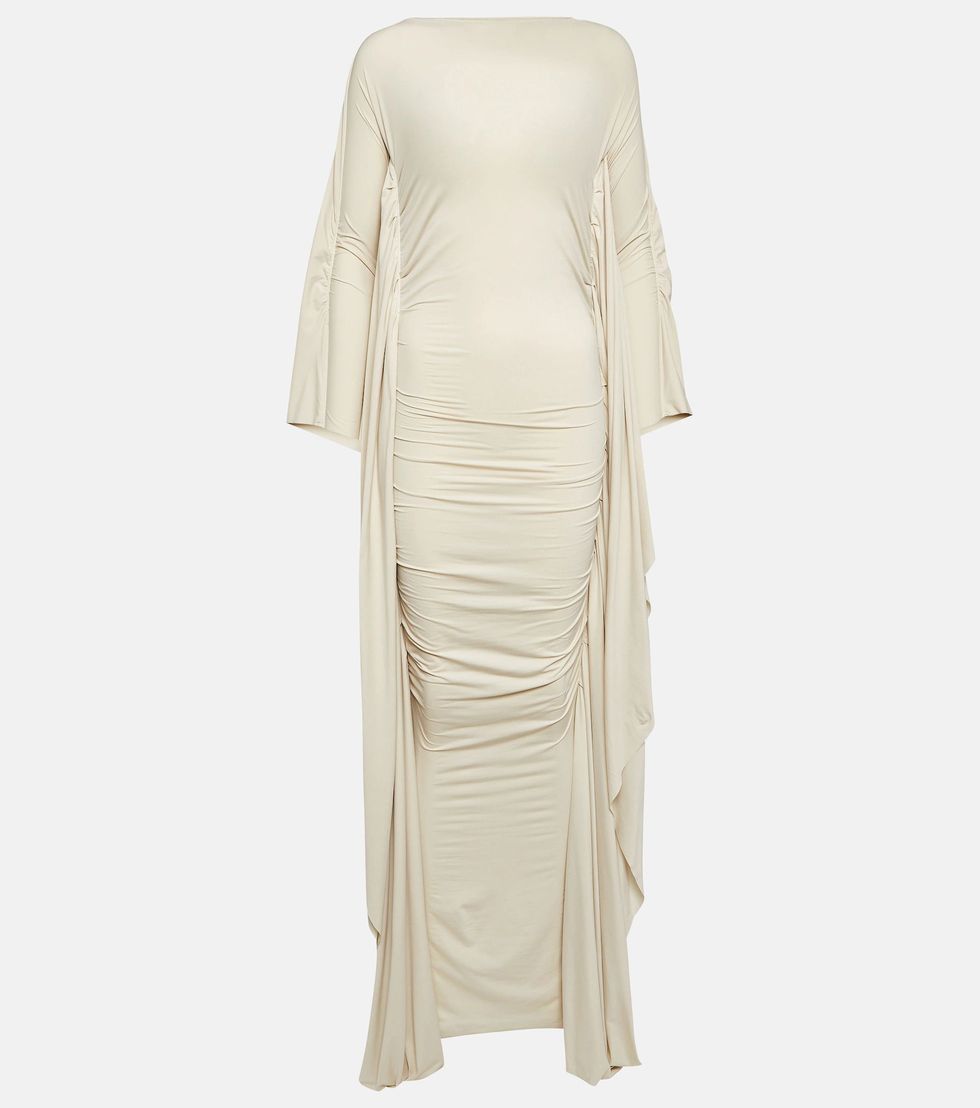 Draped jersey gown
