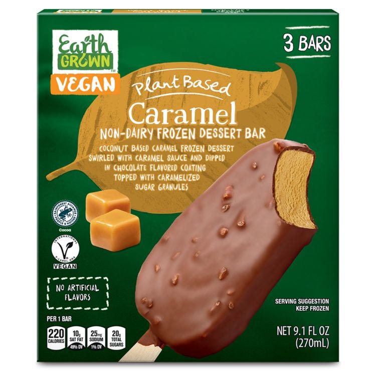 Salted Caramel Non-Dairy Ice Cream Bars