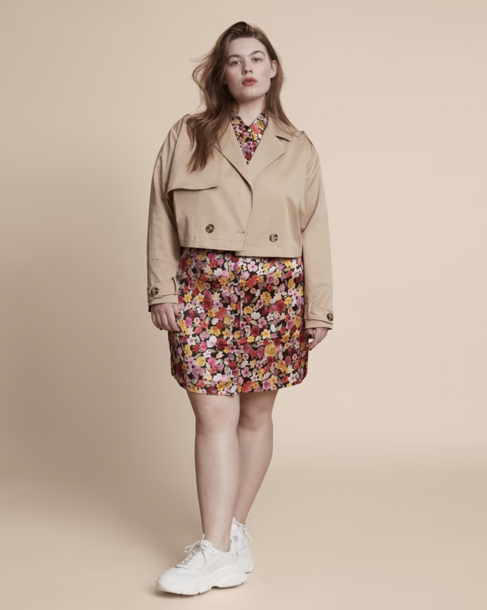 Billie Cropped Trench