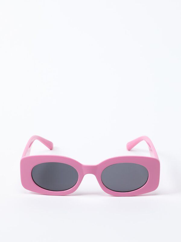 Gafas de pasta rosa 