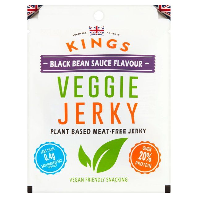 Kings Elite Snacks Black Bean Sauce Flavour Veggie Jerky