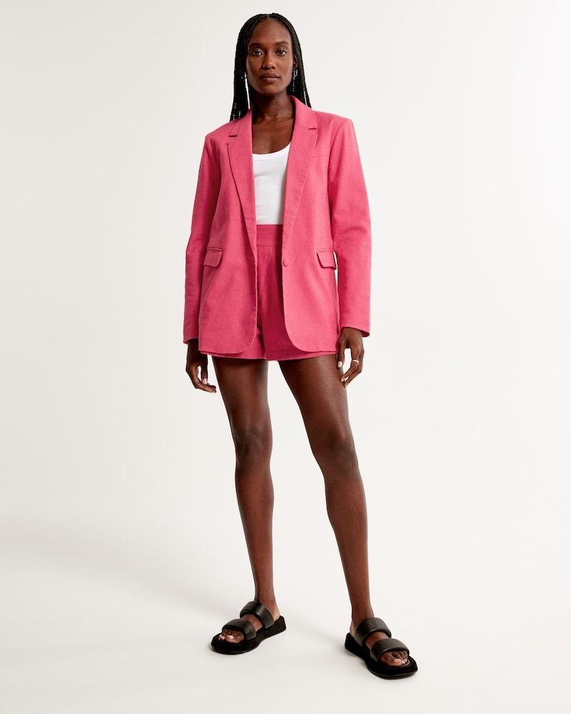 Imperial Shop Online Solid-colour double-breasted mini blazer dress  Official website