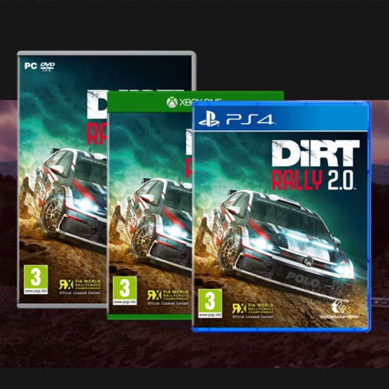 DiRT Rally 2.0 (PC, Playstation, Xbox)