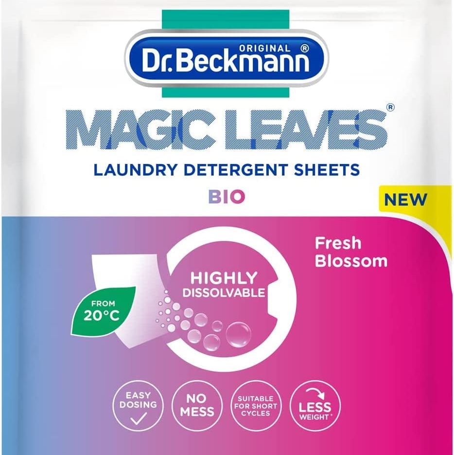 Dr Beckmann Magic Leaves Bio Laundry Detergent Sheets 
