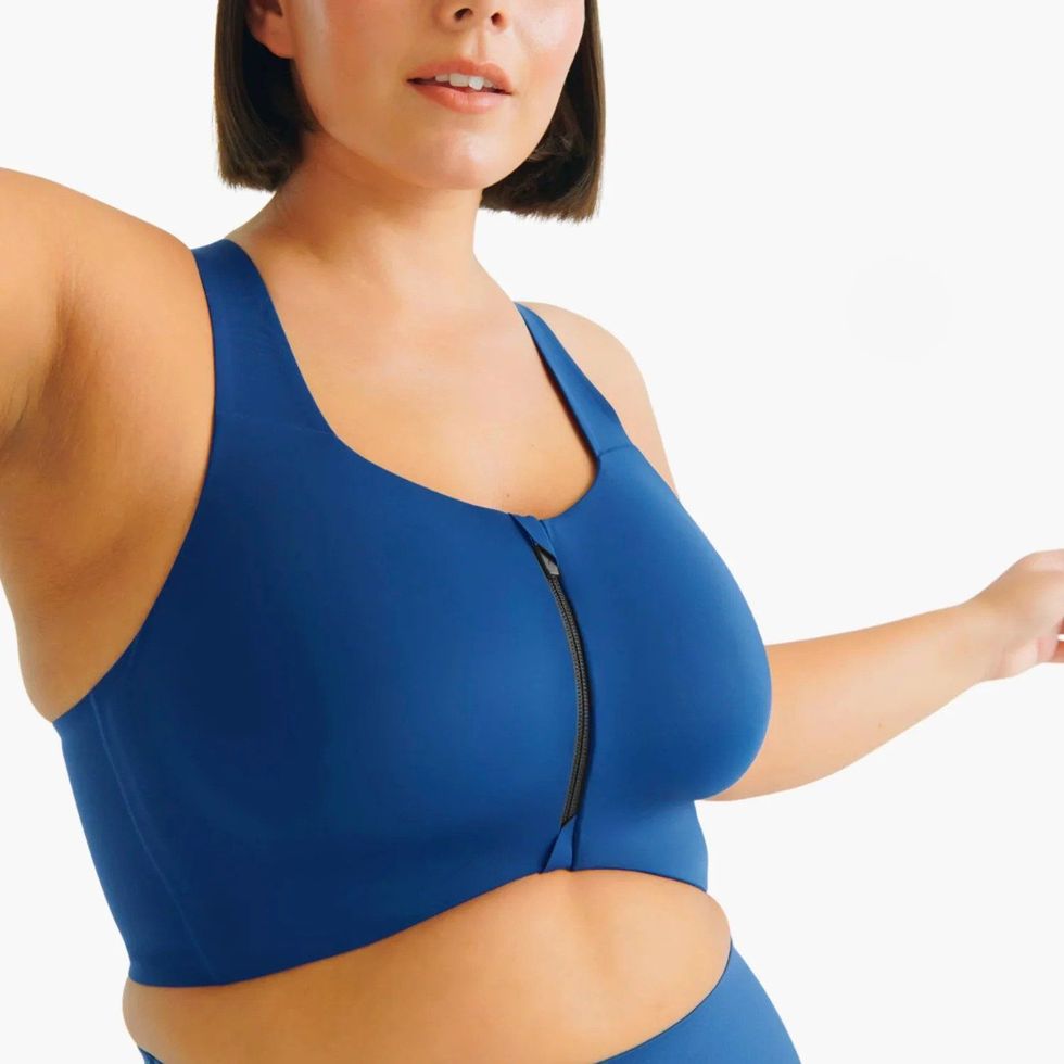 GBFFDHydxz womens sports bras， Plus Medium Support Zipper Cut Out