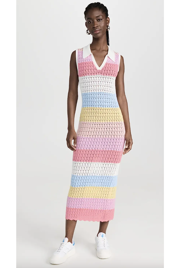 English Factory Knit Stripe Dress