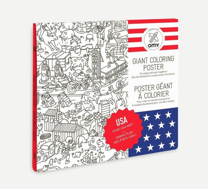 USA Giant Coloring Poster