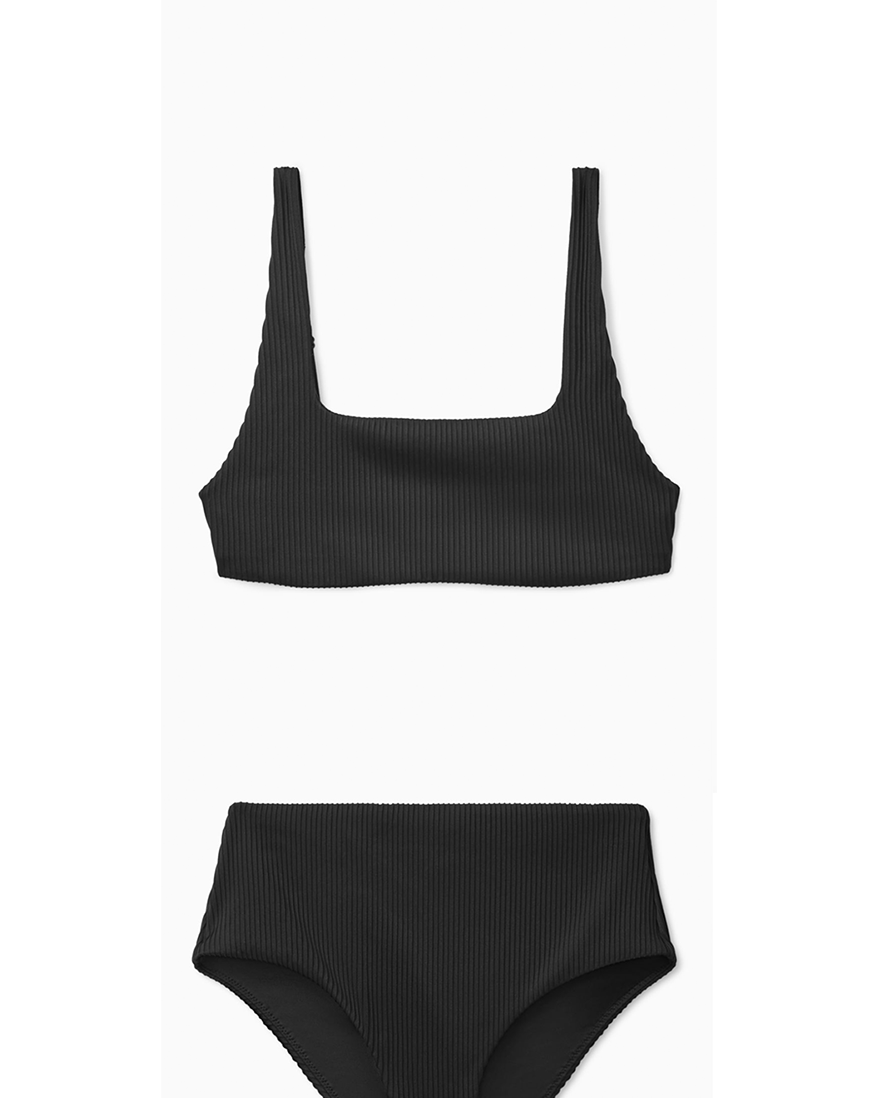Bright Textured Scoop Neck Bikini Top – Xandra Swimwear
