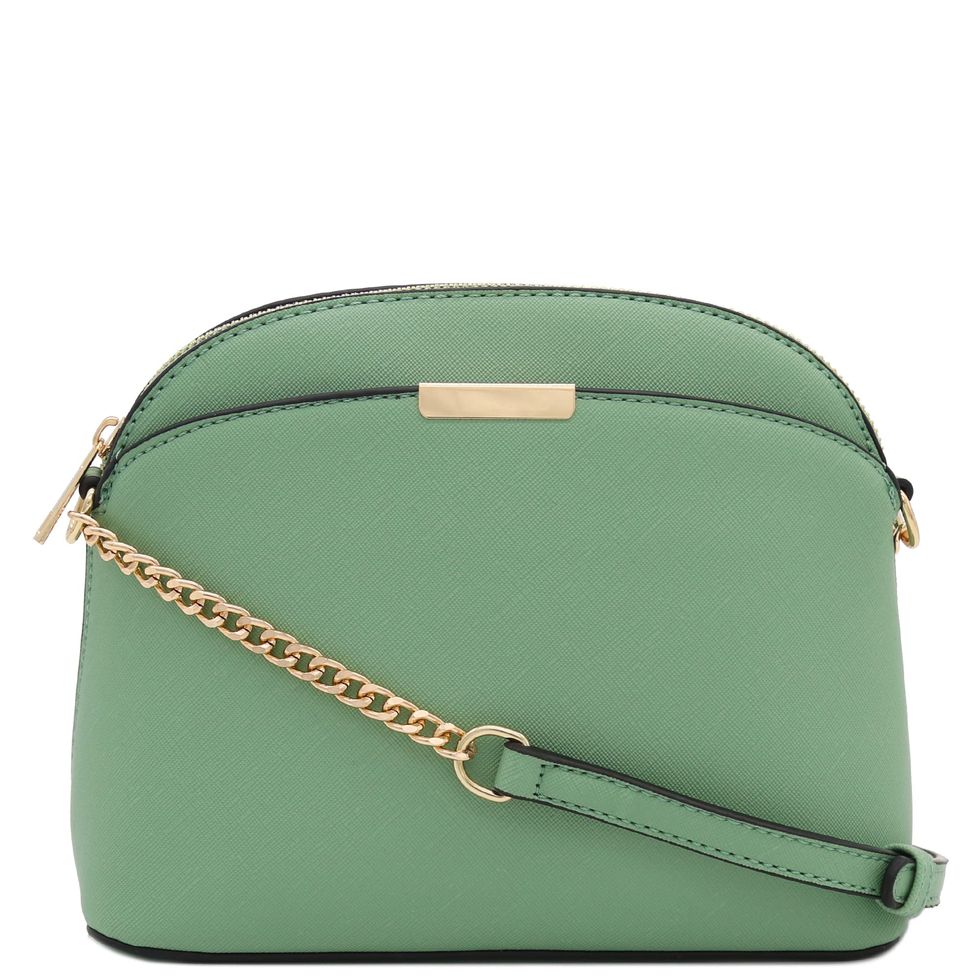 Small Dome Crossbody With Chain Strap