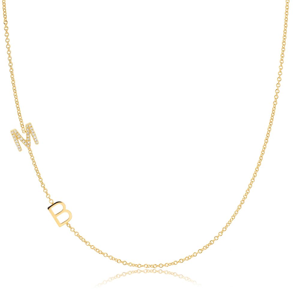 14k Gold 2-Letter Necklace
