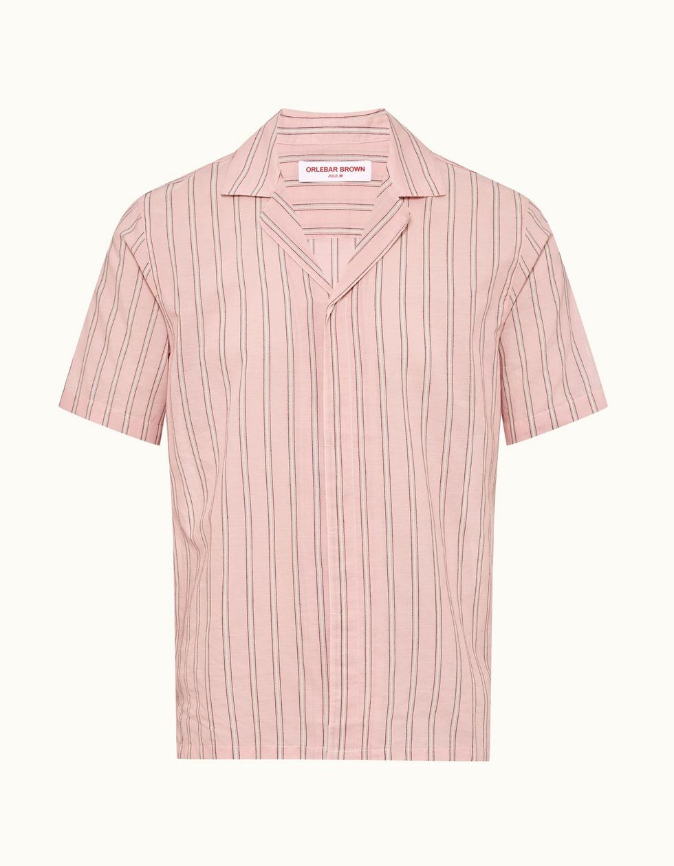 Maitan Camp-Collar Striped Cotton Shirt