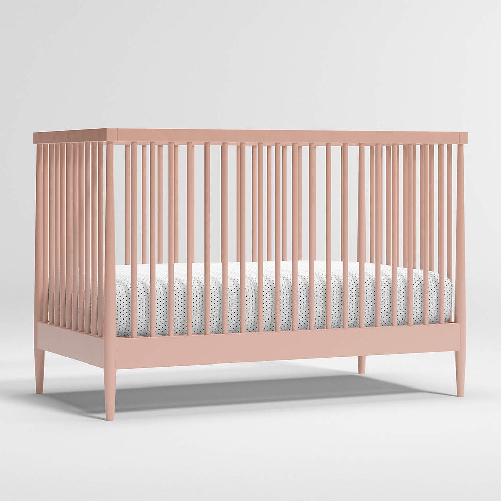 Hampshire Blush Wood Baby Crib