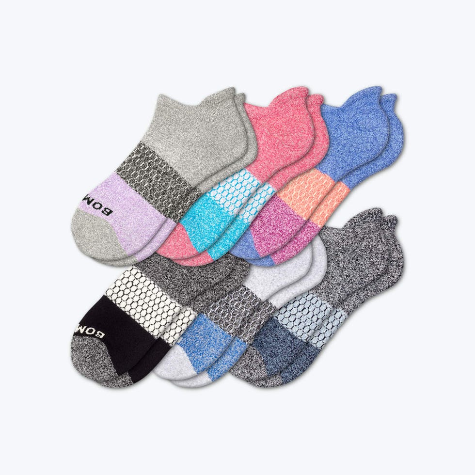Women's Tri-Block Marl Ankle Sock 6-Pack Women's Tri-Block Marl Ankle Sock 6-Pack