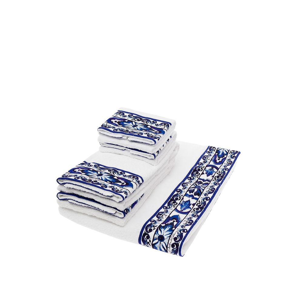 Towels With Mediterraneo Print, Set of 5
