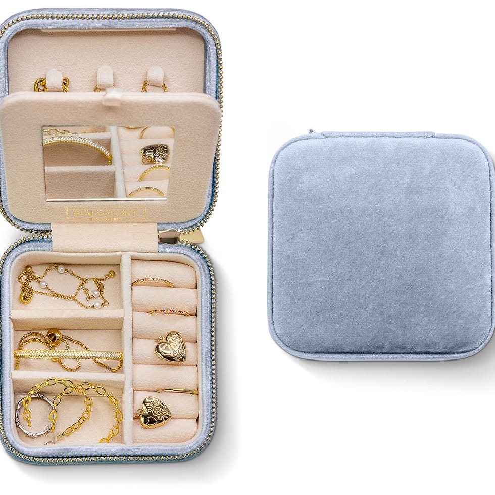 Plush Velvet Travel Jewelry Box 