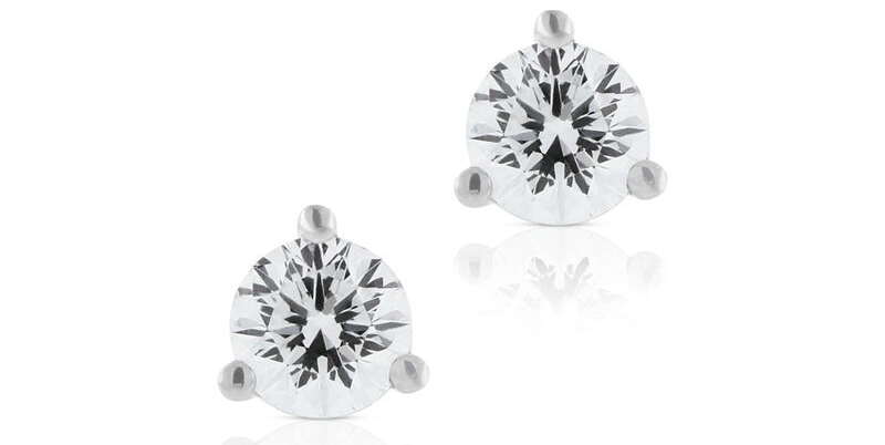 Signature 18K Diamond Stud Earrings