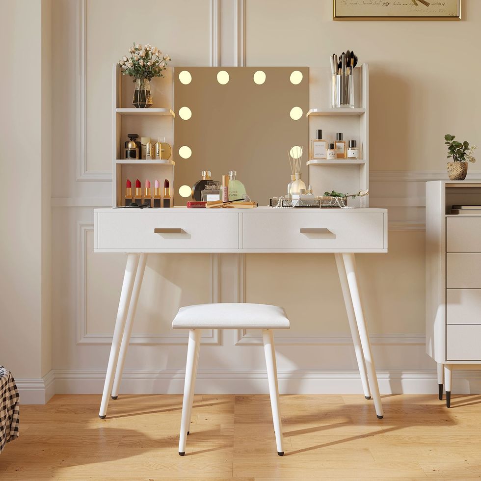 Vanity Desk with Touch Switch