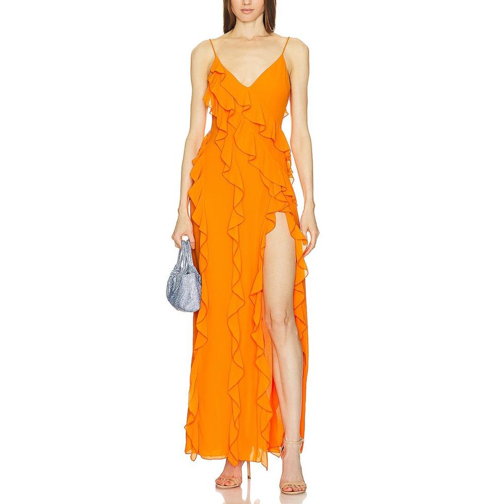 Nehna Gown in Orange 