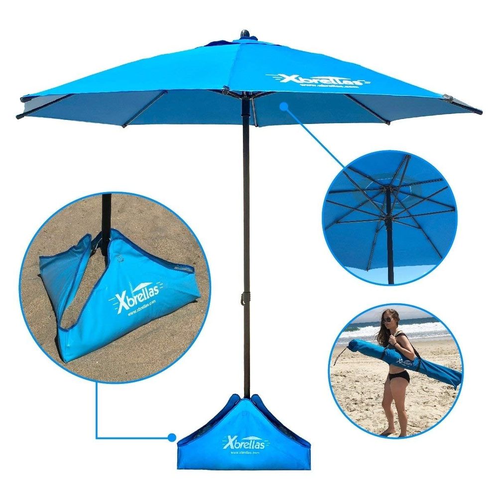 Xbrellas Wind Resistant Beach Umbrella 