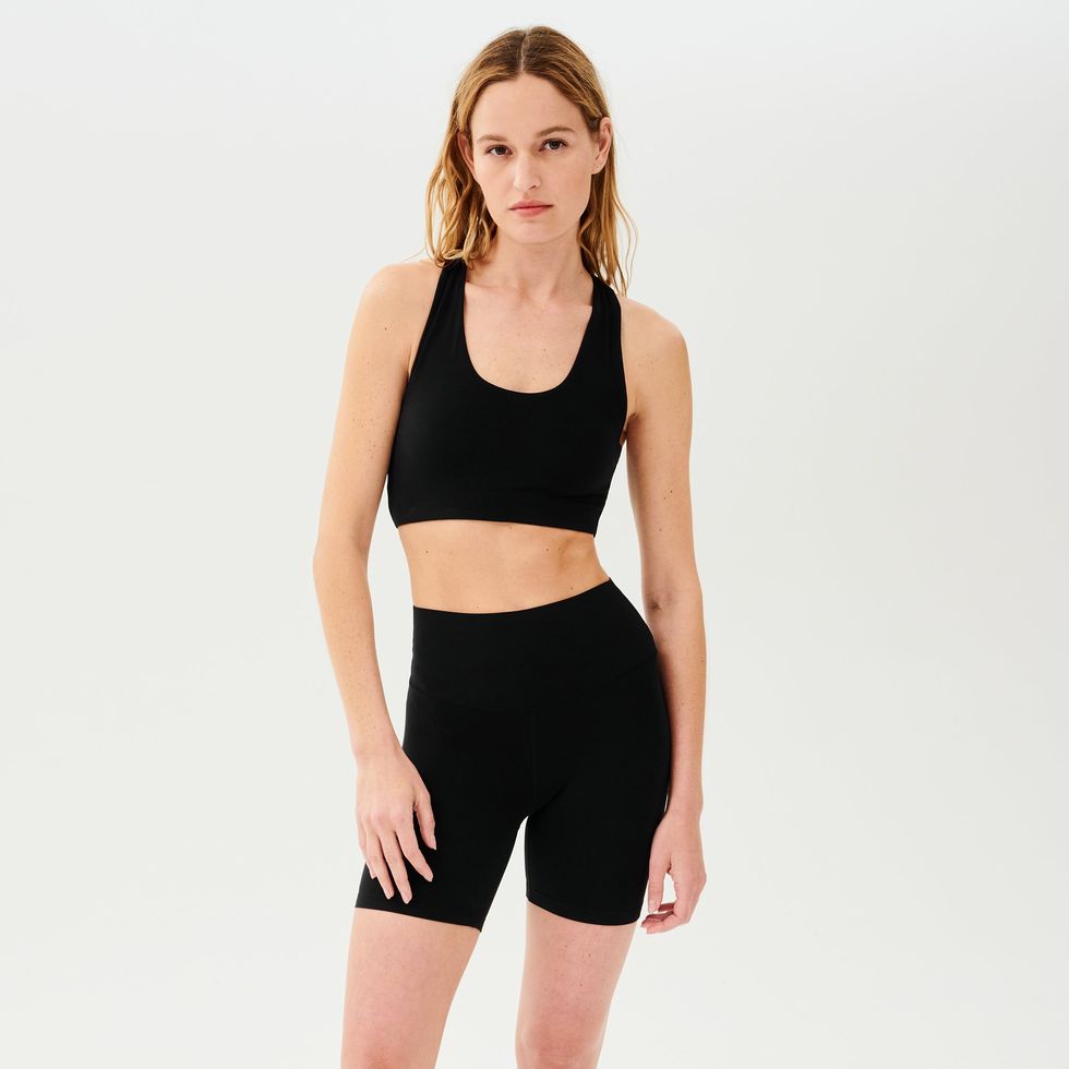 Summer Women's Fitness Two Piece Sets: Slim Biker Shorts + Crop Tops  Sportswear (S-XL)