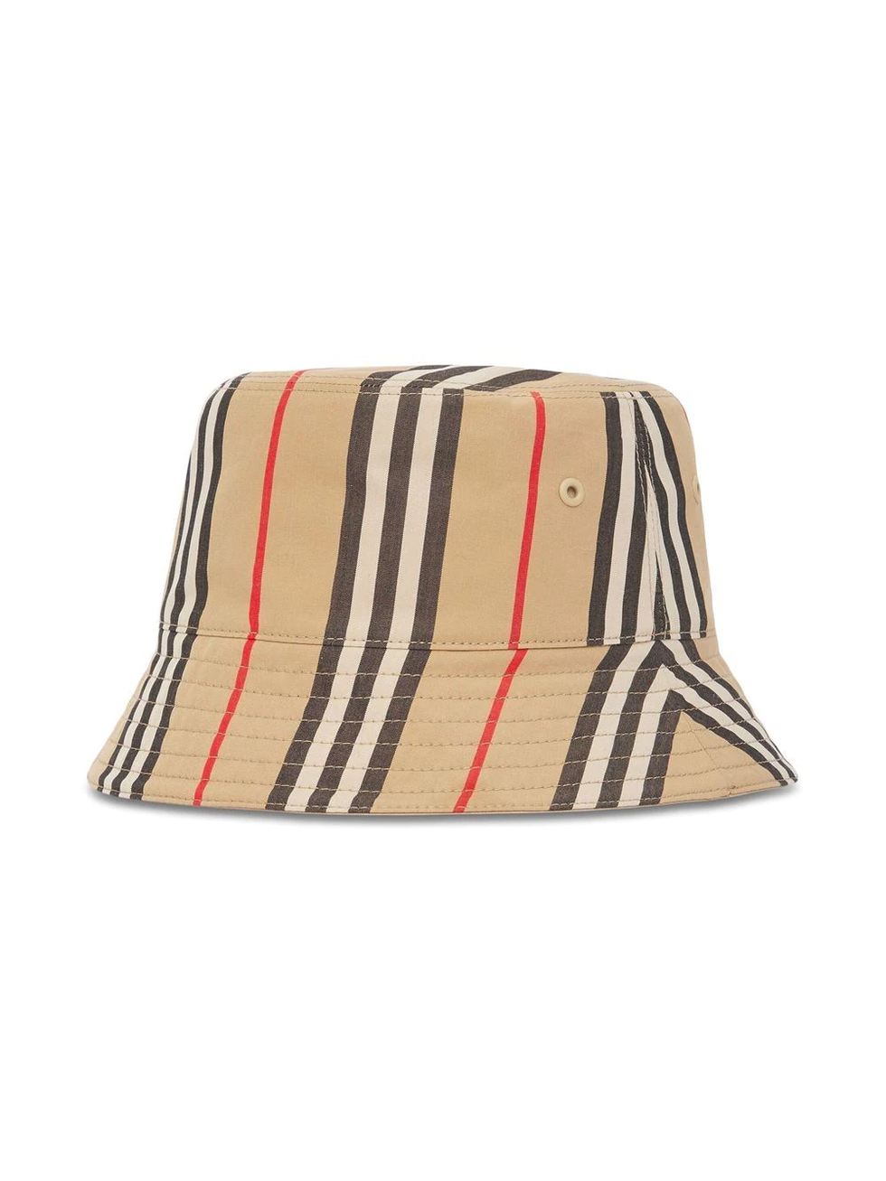 漁夫帽推薦：Burberry條紋印花雙面漁夫帽