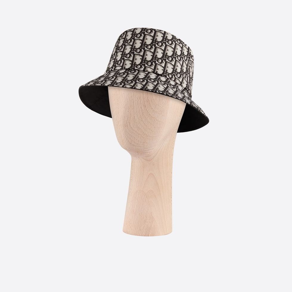 漁夫帽推薦：Dior Teddy-D Dior Oblique印花雙面漁夫帽