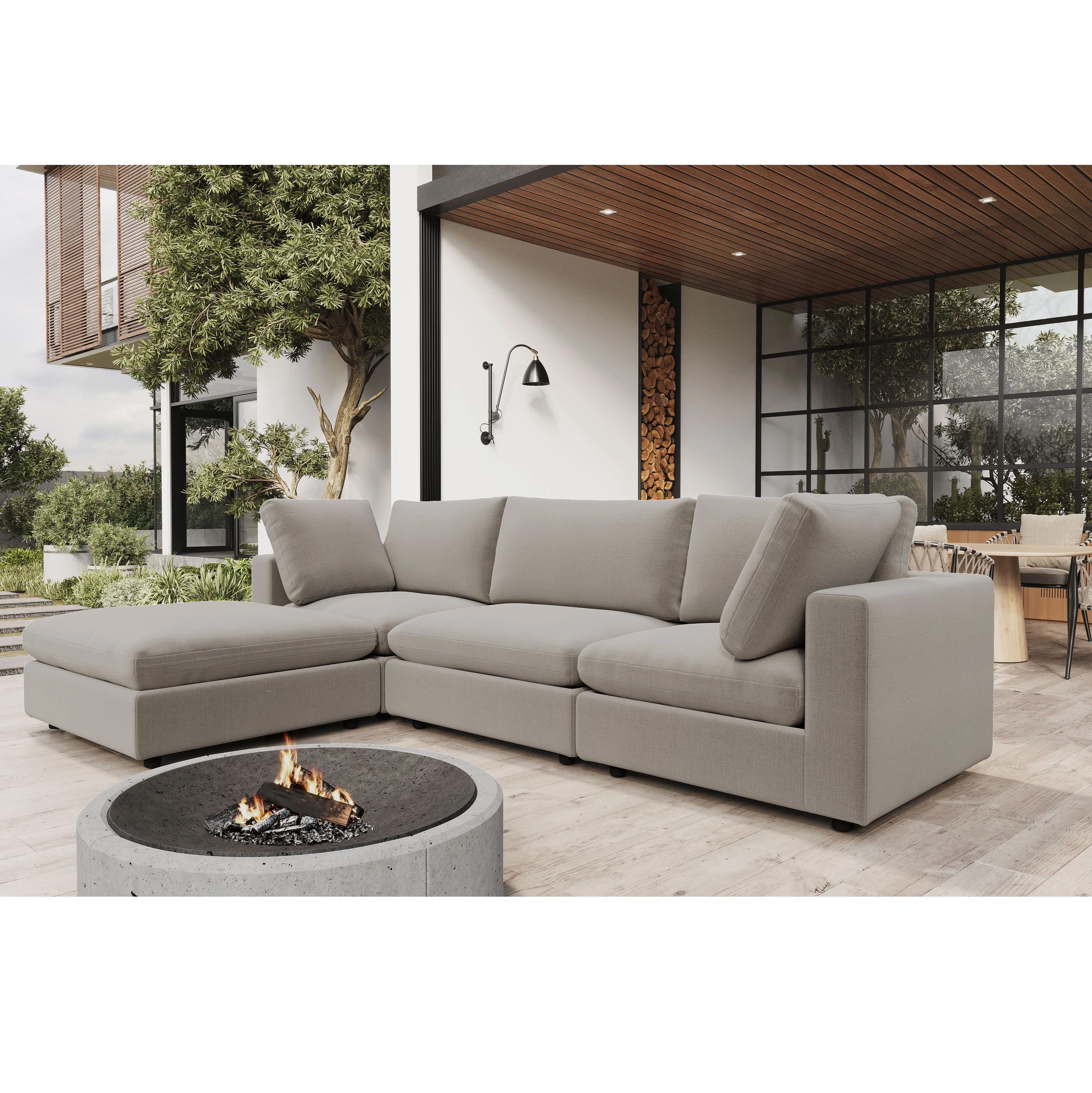 Grey discount garden sofa