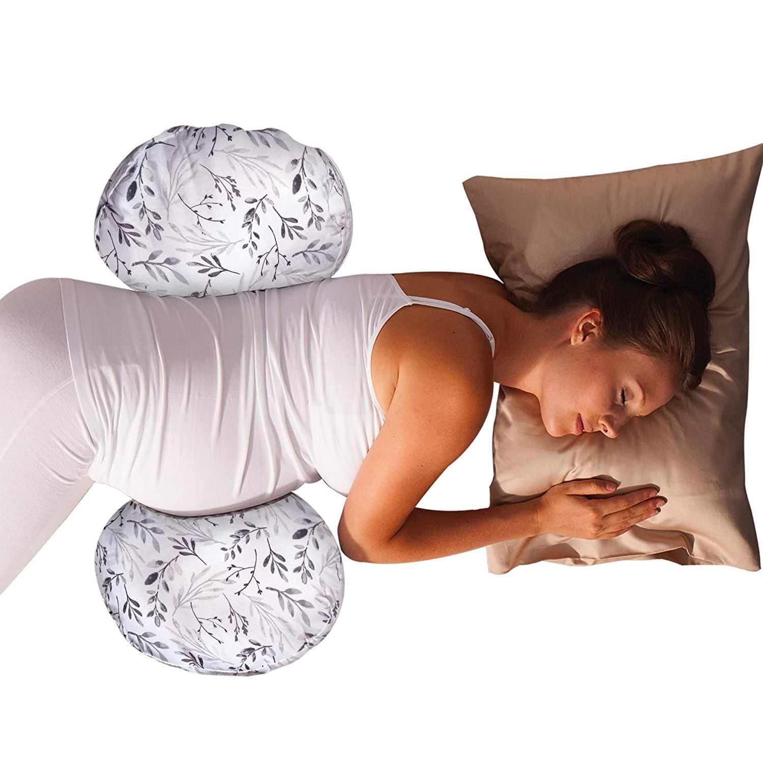 Pregnancy pillow to stop sleeping sale on back