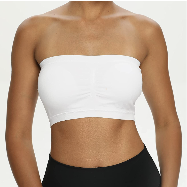 Mrat Clearance Sports Bras for Women Snap Front Tank Tops with Built in  Bras for Plus Size Sports Large Bust Bandeau Strapless Bandeau Bras Large  Breasts Bras for Women White 2XL 