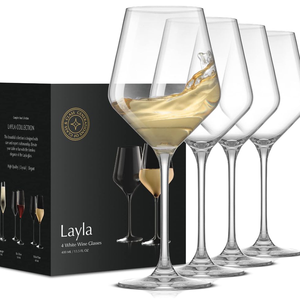 Layla White Wine Glasses, Set of Four