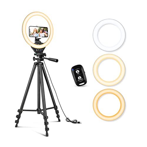 10-inch Ring Light with Extendable Tripod