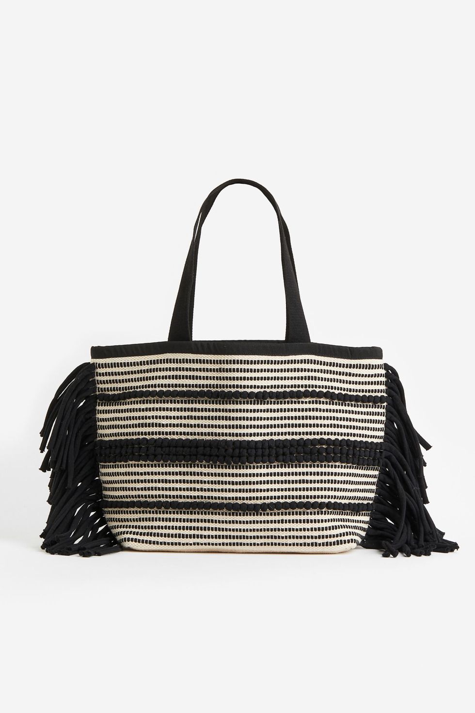 Jacquard weave shopper bag