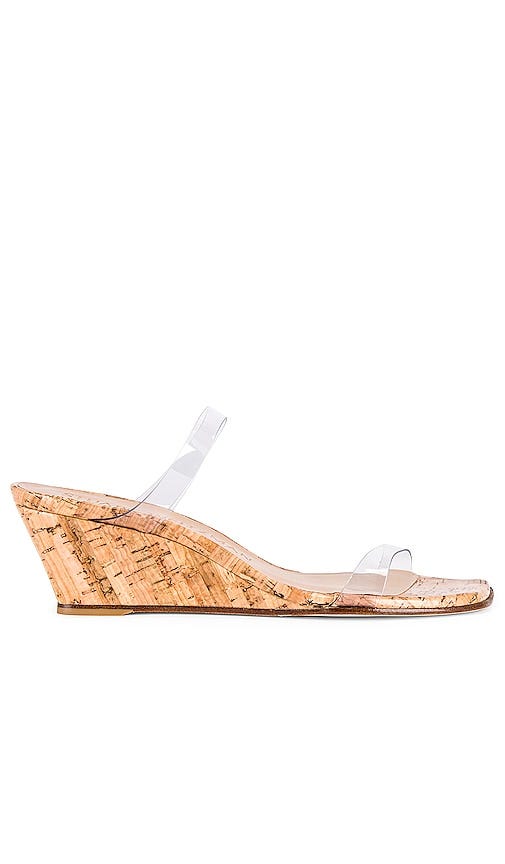 Mango - Transparent Vinyl Wedge Shoes White - 6½ - Women