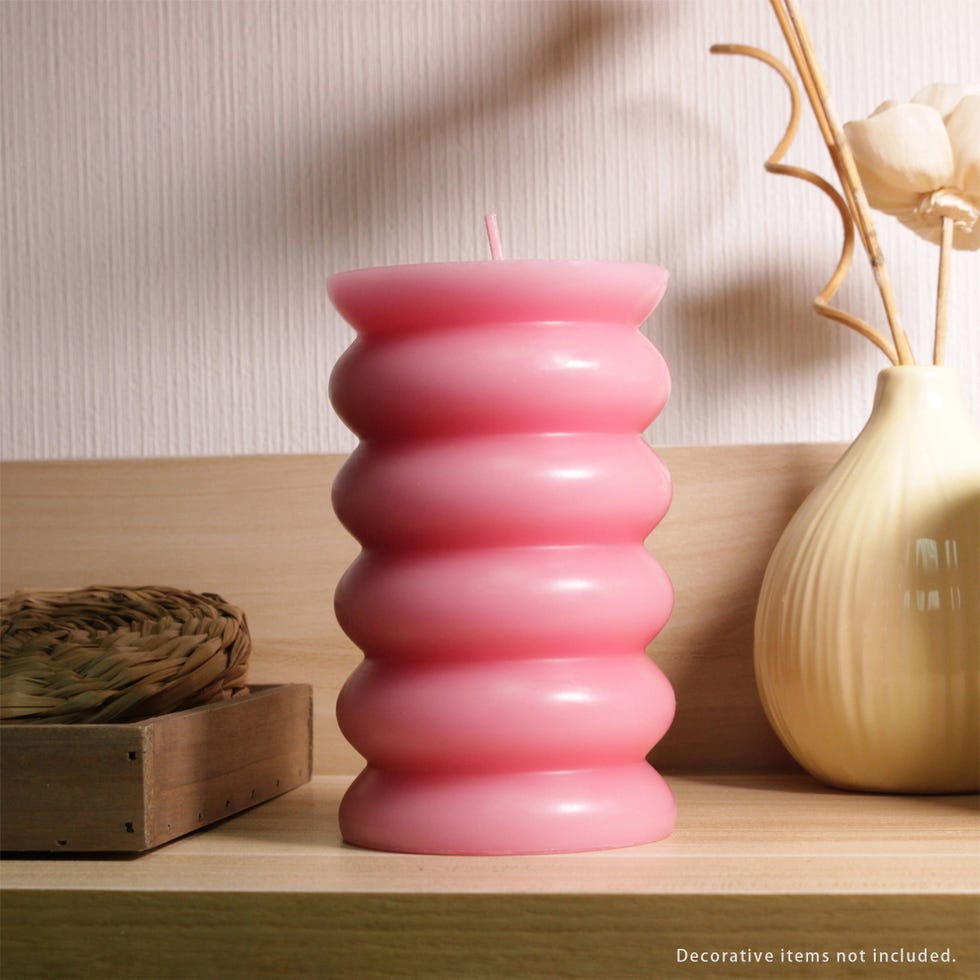 Unscented Pillar Candles, Set of 3