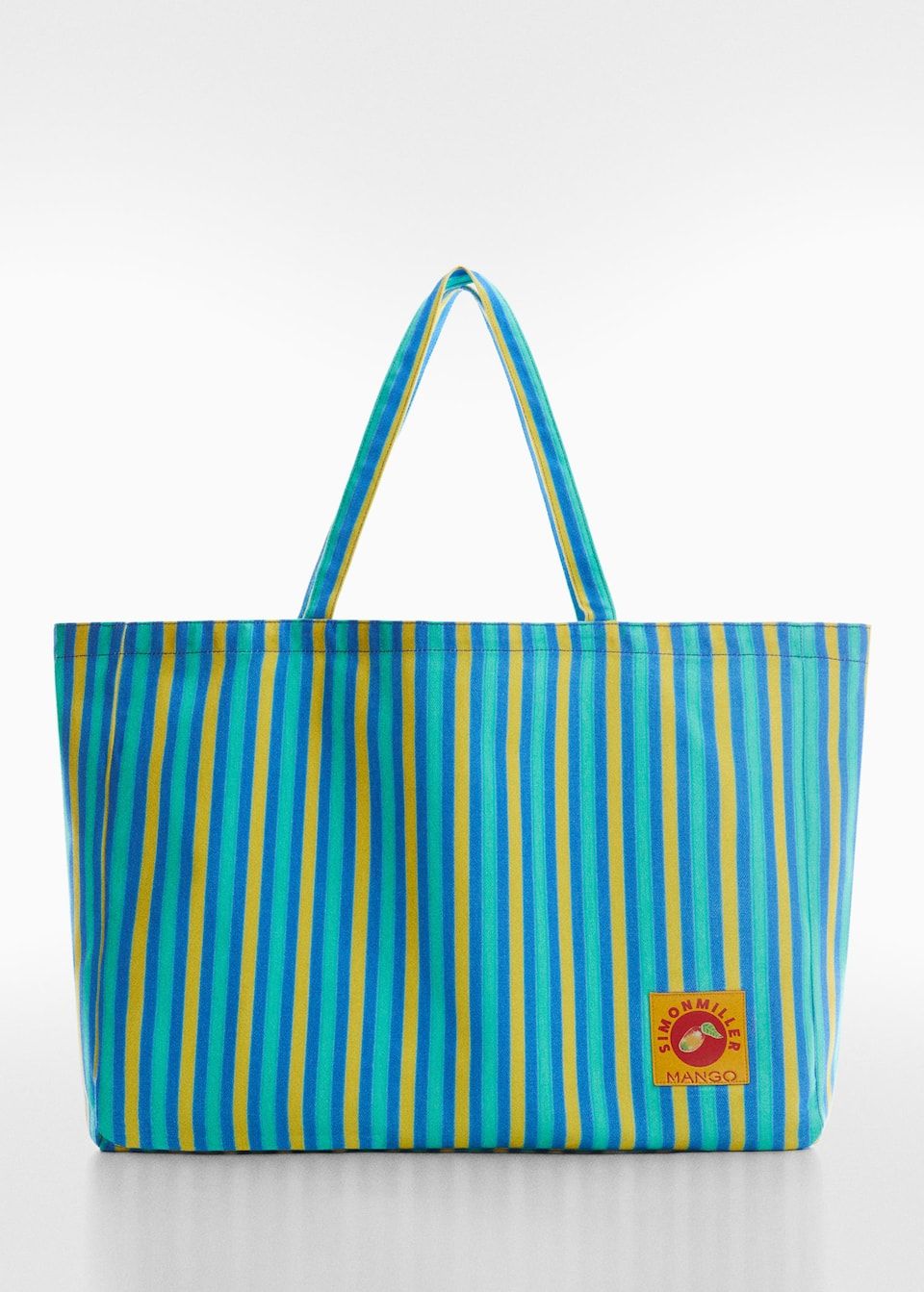 Multicolor striped maxi bag