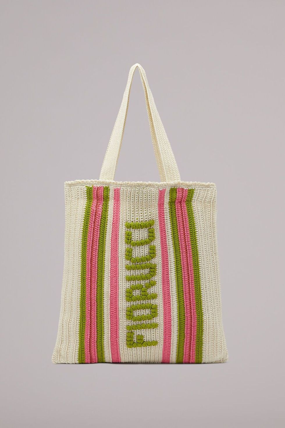 Logo Crochet Tote Bag