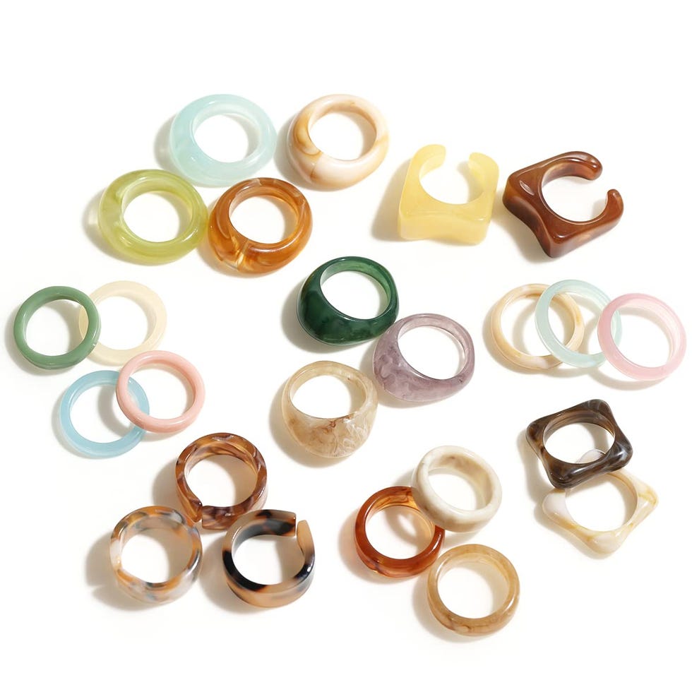 24-piece Resin Rings 24-piece Resin Rings