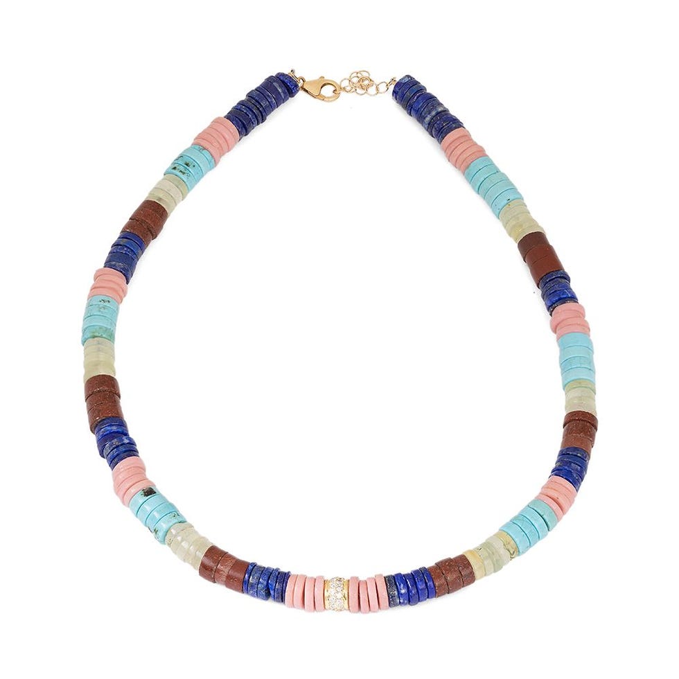 Multicolored Heishi Beaded Necklace