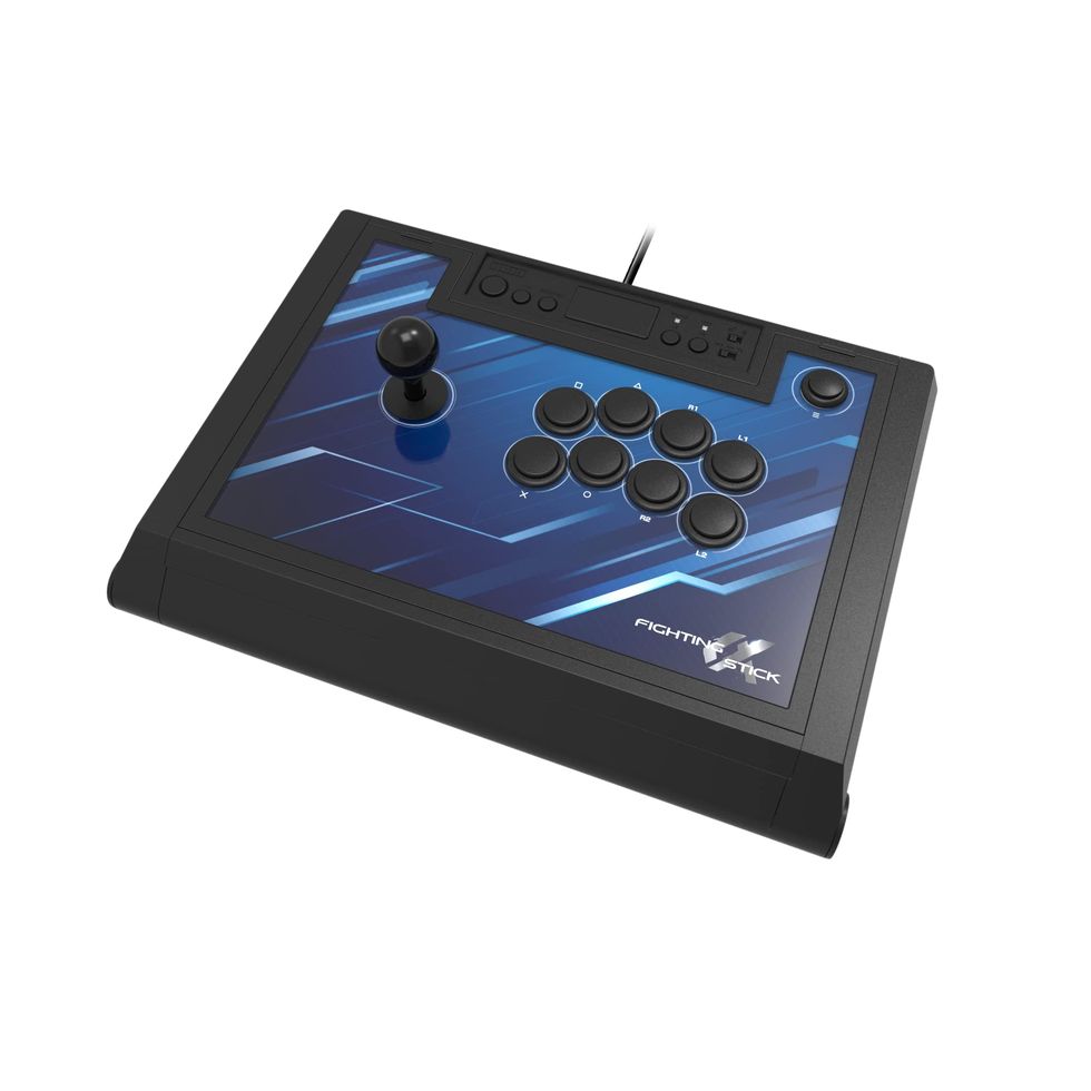 Wired Fight Stick, Classic Black And Red Color Schem Wired Arcade Joystick  For Switch For PC For PS3
