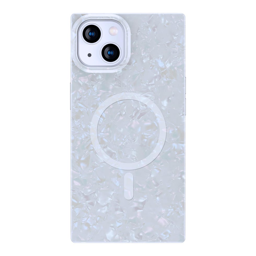 Square Pearl Glitter MagSafe iPhone 14 Case Square Pearl Glitter MagSafe iPhone 14 Case