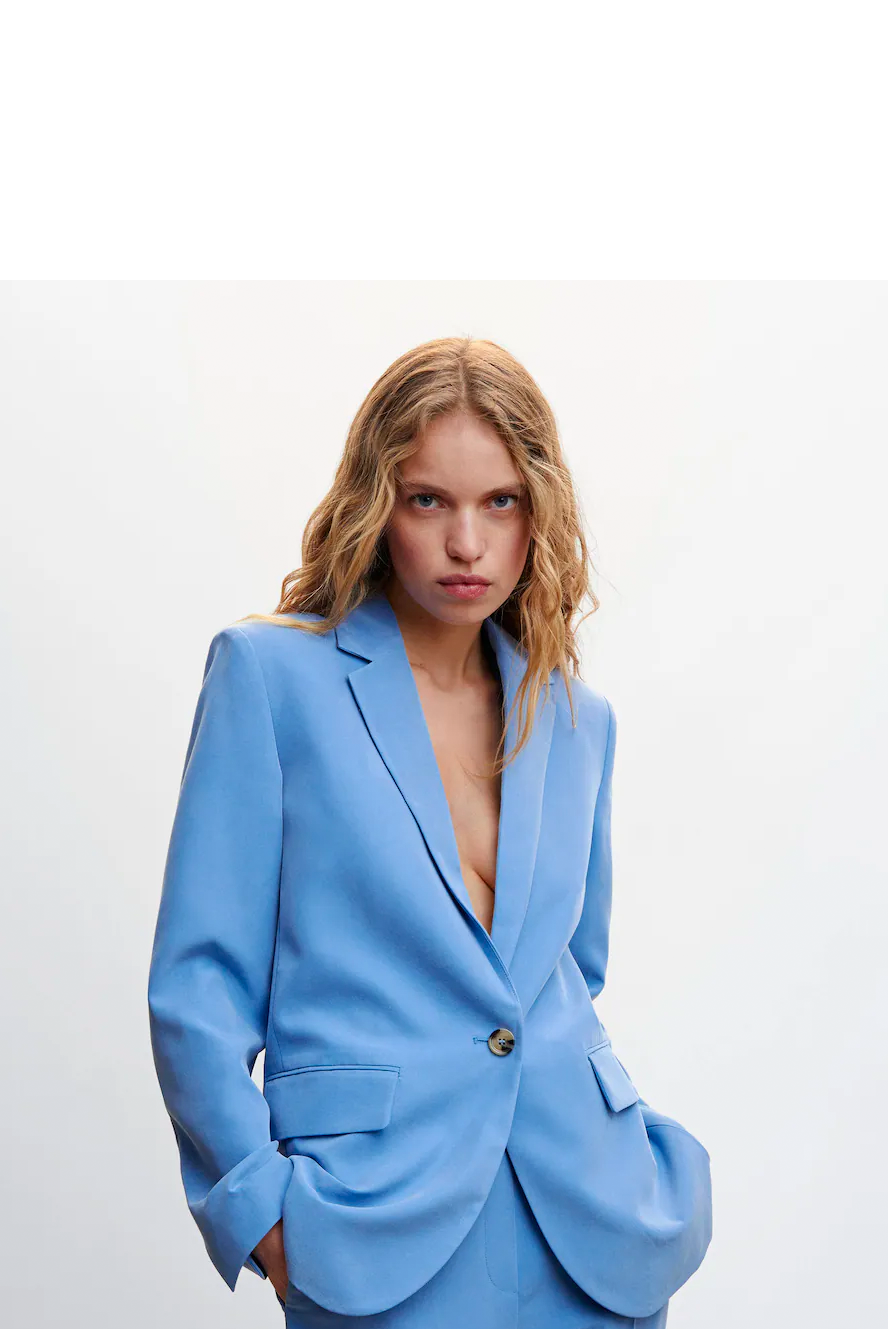 Susanna Reid wears smart blue suit from Mango