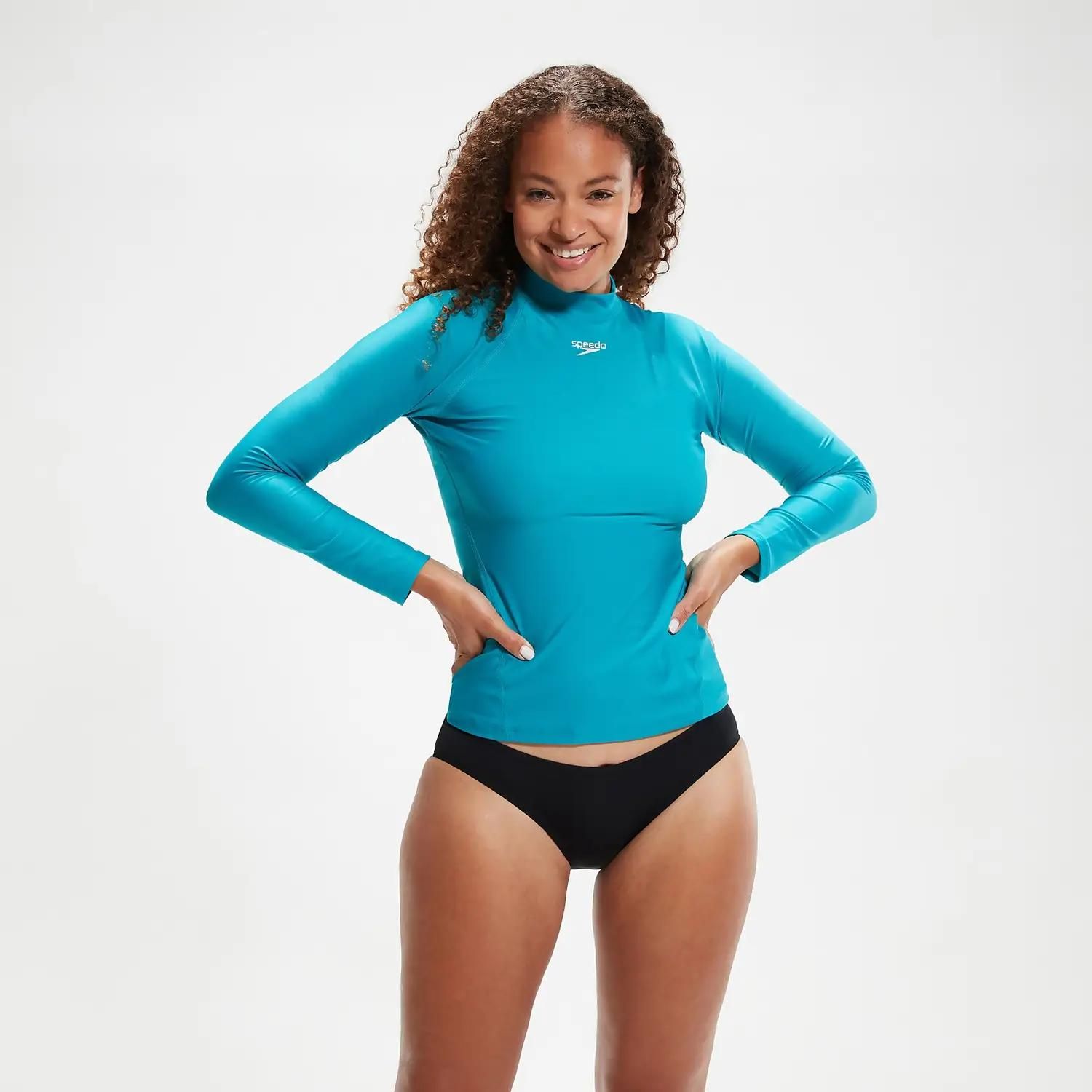 Speedo plus size deals rash guard