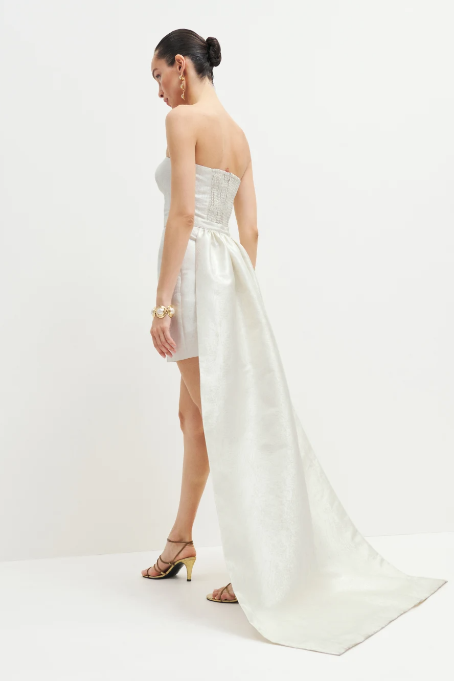GRACE KARIN One Shoulder Ruffle Wedding Dress 2023 Summer Cocktail