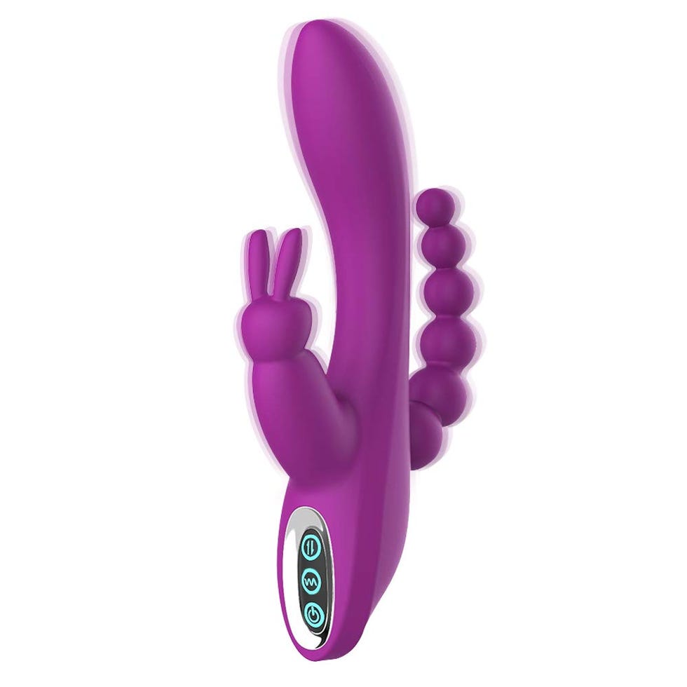 3 in 1 G-Spot Rabbit Anal Dildo Vibrator 