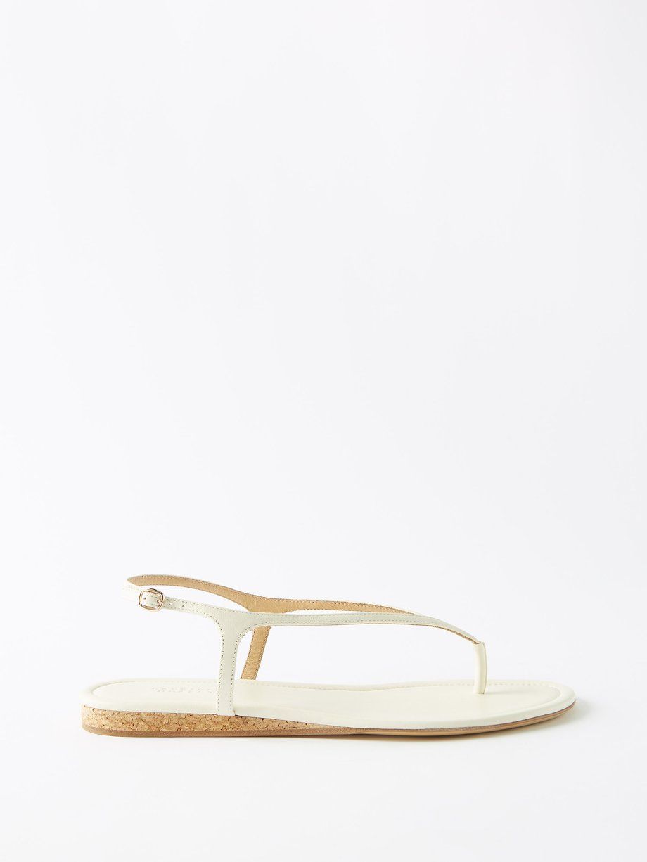Gia slingback leather sandals