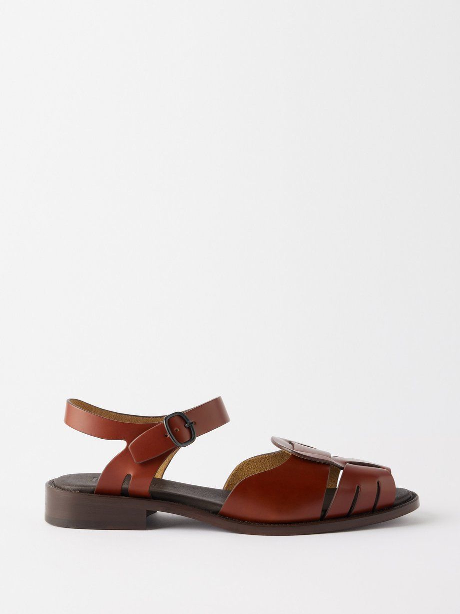 Ancora woven leather sandals
