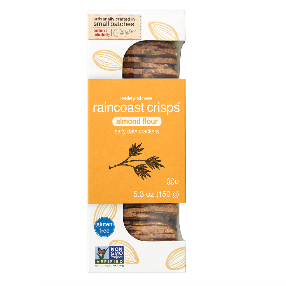 almond flour raincoast crisps - salty date crackers