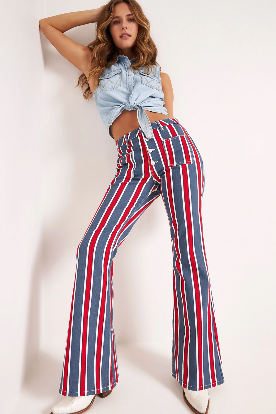 Americana High Rise Folklore Flare Jean Americana High Rise Folklore Flare Jean